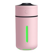 소형 공기청정기 USB 공기 가습기 정수기 230ml LED 야간 램프 조용한 아로마 에센셜 오일 디퓨저 미스, 04 Pink