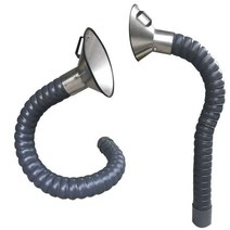 후드 연기 먼지 배기 파이프 범용 산업용 공장 암후드, 75mm 직경 1.8미터 실리콘 커버 포함