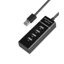 DFMEI 4- 포트 USB2.0 허브 4ports hub2.0 divisor one 드래그 4 포트 USB 허브 라이트 허브, 하얀색