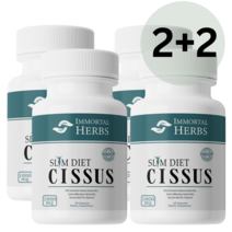 Immortal Herbs 75배 고농축 스림 다이어트 시서스 추출물 캡슐 가자 추출물와 그린 커피 추출물 1000mg 캡슐, 60정, 4개