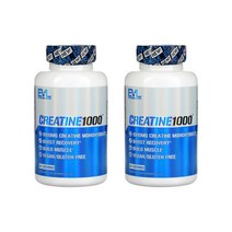 (2팩) EVLution Nutrition 에볼루션 뉴트리션 Creatine 크레아틴1000 비건 글루텐 프리 120베지캡슐