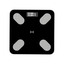 ST SHOP 디지털 전자 유리 욕실 저울 무게 180kg BMI 스케일 스마트 전자 저울 정밀 유리 체중 측정, 26x26x2.3cm, 블랙 USB, 현대