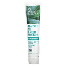 Desert Essence 티트리 오일 & 님 치약 윈터그린 6.25 oz (176 g) [관부가세 포함] 97800, 6.25 액상 온스