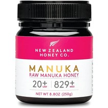 New Zealand Honey Co 뉴질랜드 허니 UMF 20+ MGO 829+ 마누카 꿀 250g, 8.8온스(1팩)