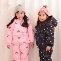 유아 아동 스키복 곰스키점퍼 스키바지 키즈 썰매복 세트 어린이 보드복 방한복