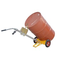 오일 배럴 운반기 트롤리 지게차 전자저울 리프트, DE450C 2륜 구형 고무 휠