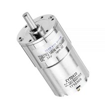 DC 기어 모터 ZGB37RG 높은 토크 모터 DC 12V 24V 전기 감속 기어 박스 편심 출력 샤프트 5RPM-1500RPM, 04 15rpm_01 12V