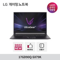 LG전자 울트라기어 17GD90Q-SX79K RTX3060 게이밍 노트북, Free DOS, 32GB, 768GB, 코어i7, 블랙