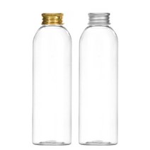 알루미늄캡 120ml 150ml 200ml 250ml 300ml 500ml 어메니티 공병, 1개, 200ml(F)투명용기 실버캡
