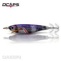 캡스 수평에기 문어낚시 쭈꾸미채비 갑오징어 한치 루어낚시, 01.화이트줄무늬