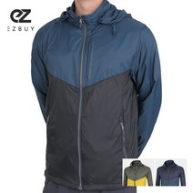 [이지바이] 에어홀 남성 초경량 메쉬 바람막이 자켓_통풍성 좋은 탈부착 후드 춘추 점퍼_등