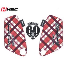 혼다 슈퍼커브 스티커 H2C 정품 체크 핑크 사이드바디 커스텀 튜닝, 1개