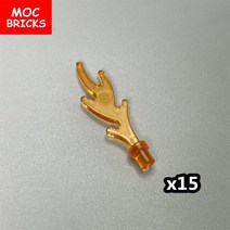 레고 호환 MOC 브릭 투명 오렌지 불꽃 액체 조립 입자 DIY 부품 교육 완구 크리스마스 선물, 17 M-F