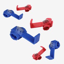 09157 DIY 스카치락 블루 레드 10개 1세트 커넥터 배선