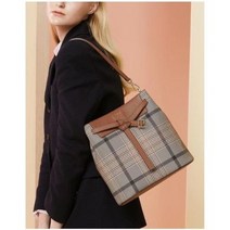 22SS [EDINBURGH]빅 모던 체크 벨트장식 미디움 숄더백 DCBA2E672W2