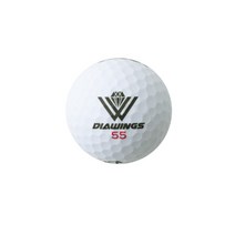 다이아윙스 고반발 비거리 전용 장타 골프공 2피스 42.8mm M3 무광, 화이트, 10개