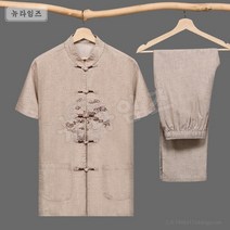 M-7XL 남성 개량 생활 남자 모시옷 삼베옷 계량 선비 빅 사이즈 뉴타임즈 R391N040
