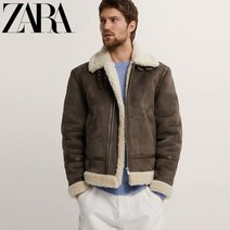 ZARA 남성 스웨이드 무스탕자켓 점퍼 간절기 아우터 재킷 6318354737 6318354