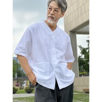 속단추 상의 단품 백제의 여름 속단추 반팔 저고리 생활한복