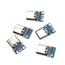 14 PIN Type-C 커넥터 4 코어 용접 와이어 충전 데이터 유형이있는 접지