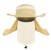 얼굴 햇빛 가리개 농사 모자 목 여름 넥워머 자외선 차단 마스크 골프 방수 큰 넓은 가장자리 방풍 태양 보호 낚시 어부 양산 버킷 야외 남자, Khaki, Khaki