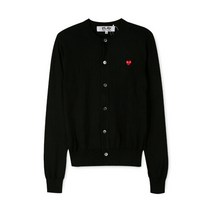 꼼데가르송 여성 하트 와펜 블랙 가디건 AZ N053 051 1