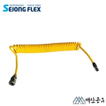 세종플렉스 코일호스 모음 우레탄 에어줄 타카 콤프레샤 호스 호수, [05] 10mm X 6.5mm X 7.5M