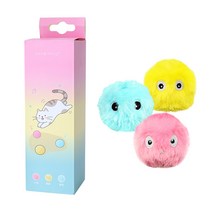 Pet Tribe 동물멜로디 고양이 양모볼, 3종 세트