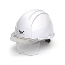 Cov-A형 투명창(보안경)안전모, 미색 FREE SIZE, 1개
