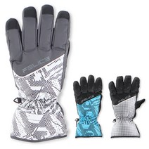 펠리체_슬라이더 오지 스키보드 장갑, 블랙/아쿠아 라인