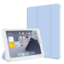 페버 A 아이패드 미니 4 5세대 7.9인치 애플펜슬 수납홀더 스마트커버 클리어 컬러 케이스 YP-CIP200MA, 베이비핑크