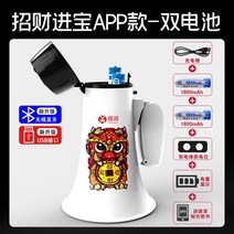 Divx플레이어 스피커 자동 확성기 플레이어 실외 방수 뉴타입 개조 해설기, T03-재물을부르는 진보 APP타입-더블배터리 전력공급