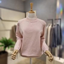 에이비에프지 프릴 넥 자수 펀칭 니트(AOX1HW39B)