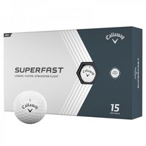 캘러웨이 Superfast 슈퍼패스트 골프공 화이트 15개입, 1- 4, 15-Ball Pack, White