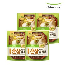 풀무원 반듯한식 산삼배양근 삼계탕 800g x 4봉, 4개