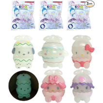 산리오 에그 캐릭터 입욕제 야광 바스볼 랜덤 3개세트, 3개