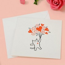 사랑 남자친구 고백 이벤트 기념일 미니 카드 감사인사 초대장 생일 축하카드 이쁜편지지 축하, 상세페이지 참조