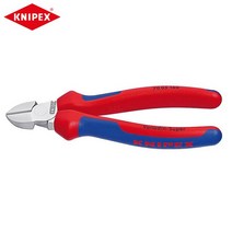 KNIPEX-70 05 160 대각선 커터 160mm 크롬 도금 다 견고하고 내구성, [01] 70 05 160