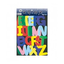 대문자 완구 어린이 유아 찍찍이 교육 교구 중 영어