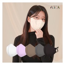 아바 KF94 새부리형 컬러 마스크 중형 100매, 중형 바이올렛