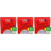 EllasKitchen 엘라스키친 스트로베리 라즈베리 포리지 아침식사용 7개월이상 175g 3팩