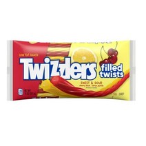 American Twizzlers Twist Sweet & Sour Jelly 311g Twizzlers Filled Twists Sweet And Sour Licorice Can, 1