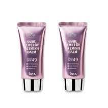 (본사)리뉴얼 21호 1+1인타글리오 인타 스네일 쥬얼리 블레미쉬밤 재생비비크림 40ml(SPF49 PA+++), 2개, 40ml
