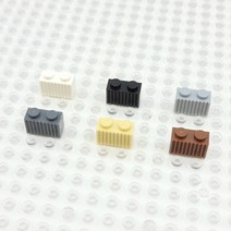 요고요 레고 호환 부품 커스텀 벌크 브릭 블럭 타일 플레이트 100G 소포장 패키지, [그릴 브릭 1 x 2] 진회색 100G