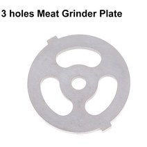 민서기 민찌기 소세지메이커 고기그라인더 1PC 큰 3 구멍 고기 분쇄기 격판 덮개 그물 칼 부속은 스테인리, 한개옵션0