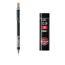 펜텔 그래프렛 샤프 PG509-GD + 아인슈타인 샤프심 B 세트, 0.9mm, 10세트