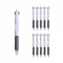 학생용 사무용 판촉물 빨강 파랑 검정 2색 볼펜 10p세트(0.7mm)