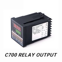 REXC400 C700 C900 디지털 PID 온도 컨트롤러 서모 스탯 SSR 또는 릴레이 출력 KJSPT100 열전쌍, [04] C700 Relay Output