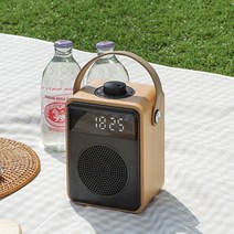 세비즈 HAND10W 캠핑 아웃도어 핸디 블루투스 5.0 스피커 LED 알람 시계 라디오 카멜