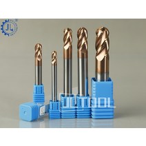 4 플루트 볼 코 텅스텐 강철 초경 밀링 커터 HRC58 금속 엔드 밀, [09] d6xR3xD6x50L